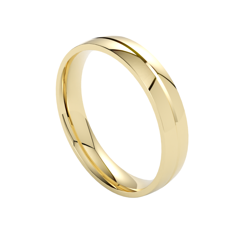 ponadczasowe złote obrączki ślubne 585 z żółtego złota